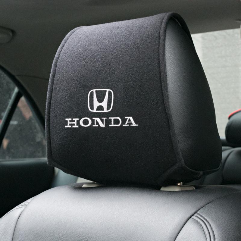

Car Headrest Cover Seat Head Pillow Neck Headrest Cover For Honda Mugen Jazz Insight Freed Fit CRV Civic Accord City Accessory