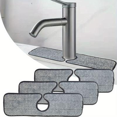 Kitchen Sink Anti-sprinkler Mat Faucet Countertop Anti-splash Mat Microfiber Absorbent Mat