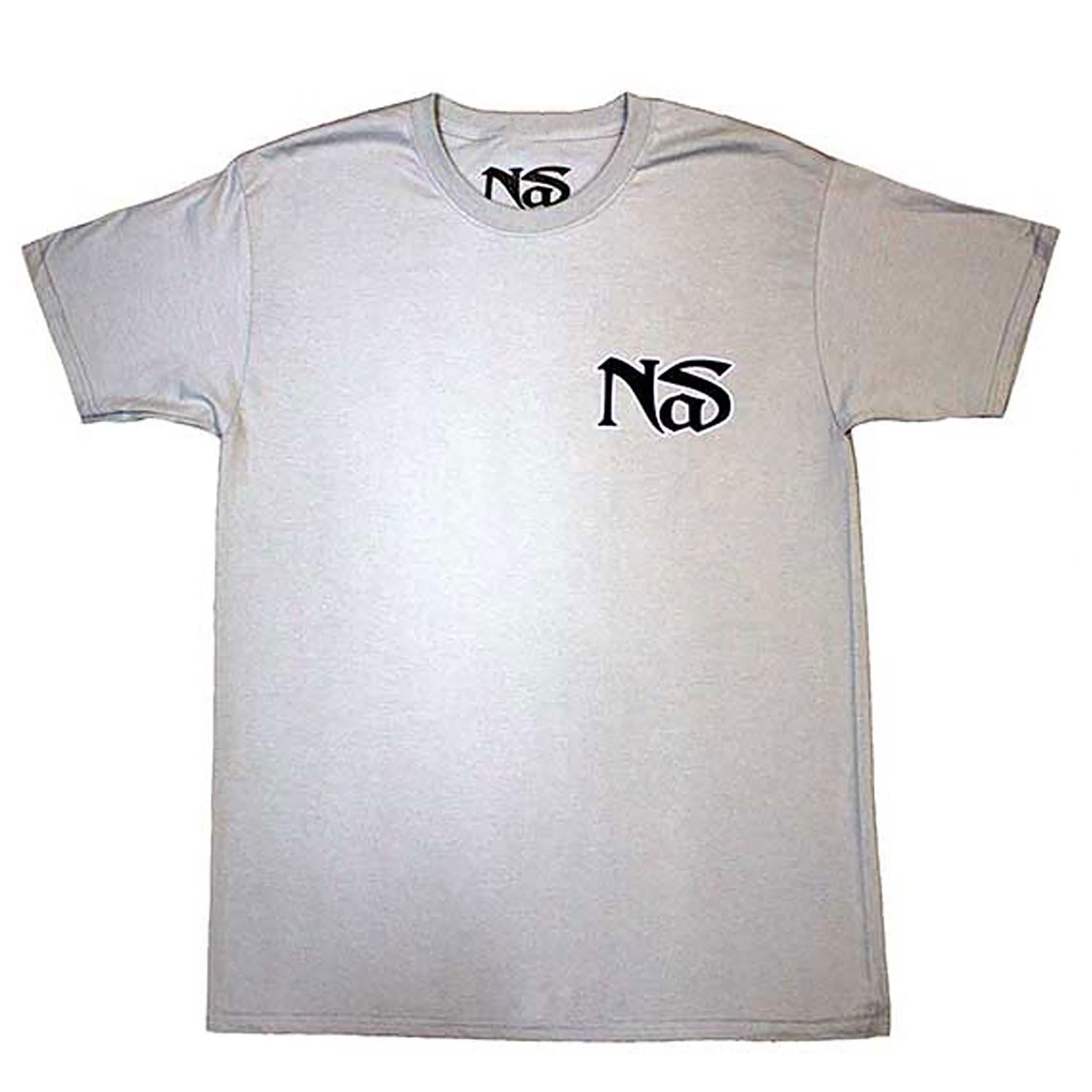 Men s Nas One Mic T-shirt XX-Large Grey L