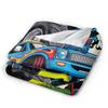 Monster Trucks Car Loves Flannel Blanket Winter  Super Warm Throw Blanket for Child Couch Chair Funny Bedspread Sofa Bed Cover