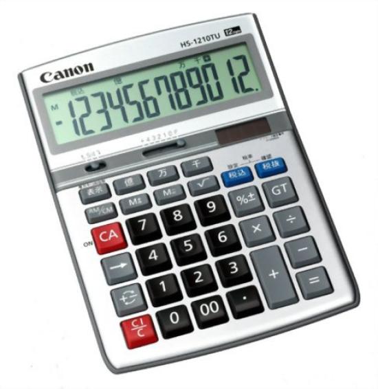 

CANON desk calculator 10 million units series 12 digits HS-1210TU