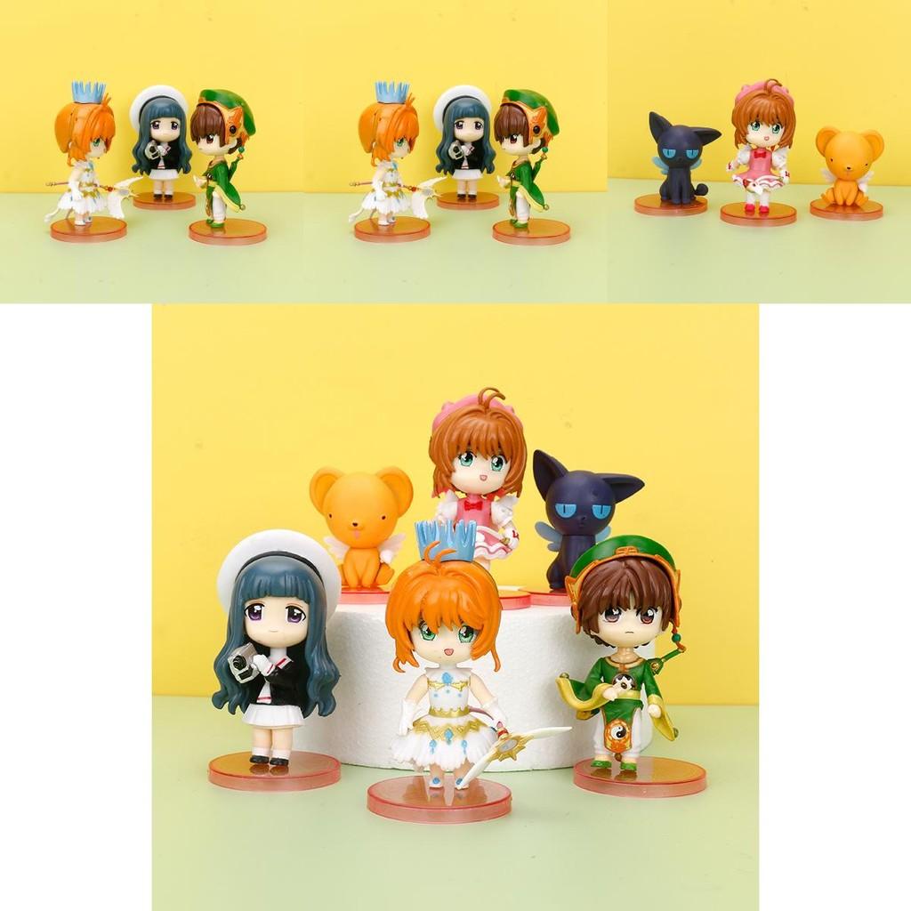 Delightful Pvc Cardcaptor Sakura Anime Figures For Cake Decoration With Six Stylish Options
