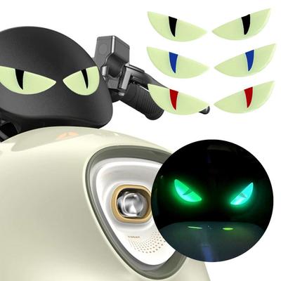 New Motorcycle Front Stickers Windshield Stickers Electric Light Eye Devil Stickers Decoration M2R4