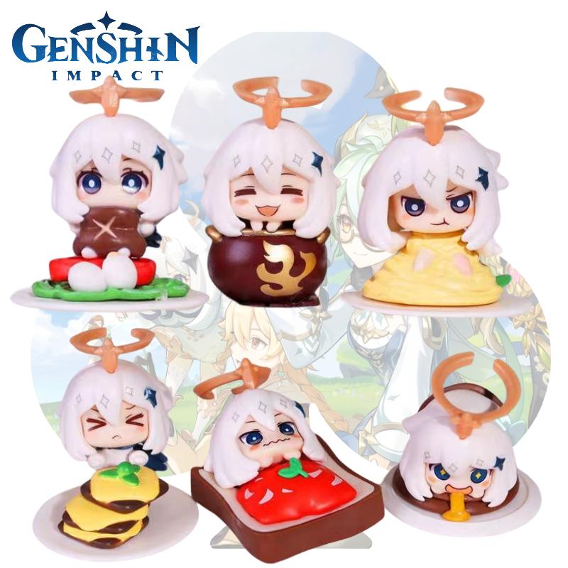 Paimon Genshin Impact Figure Model Toy Set Anime Doll Desk Decoration Kids Gifts