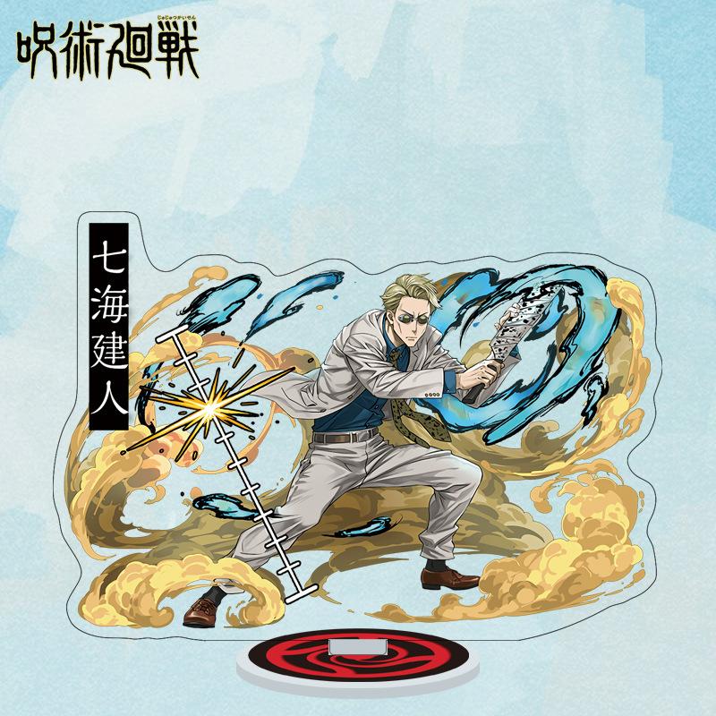 Cartoon Anime Jujutsu Kaisen Figures Acrylic Stand Manga Gojo Satoru Figurines Garage Kits GK Ornaments Decoration Plaything