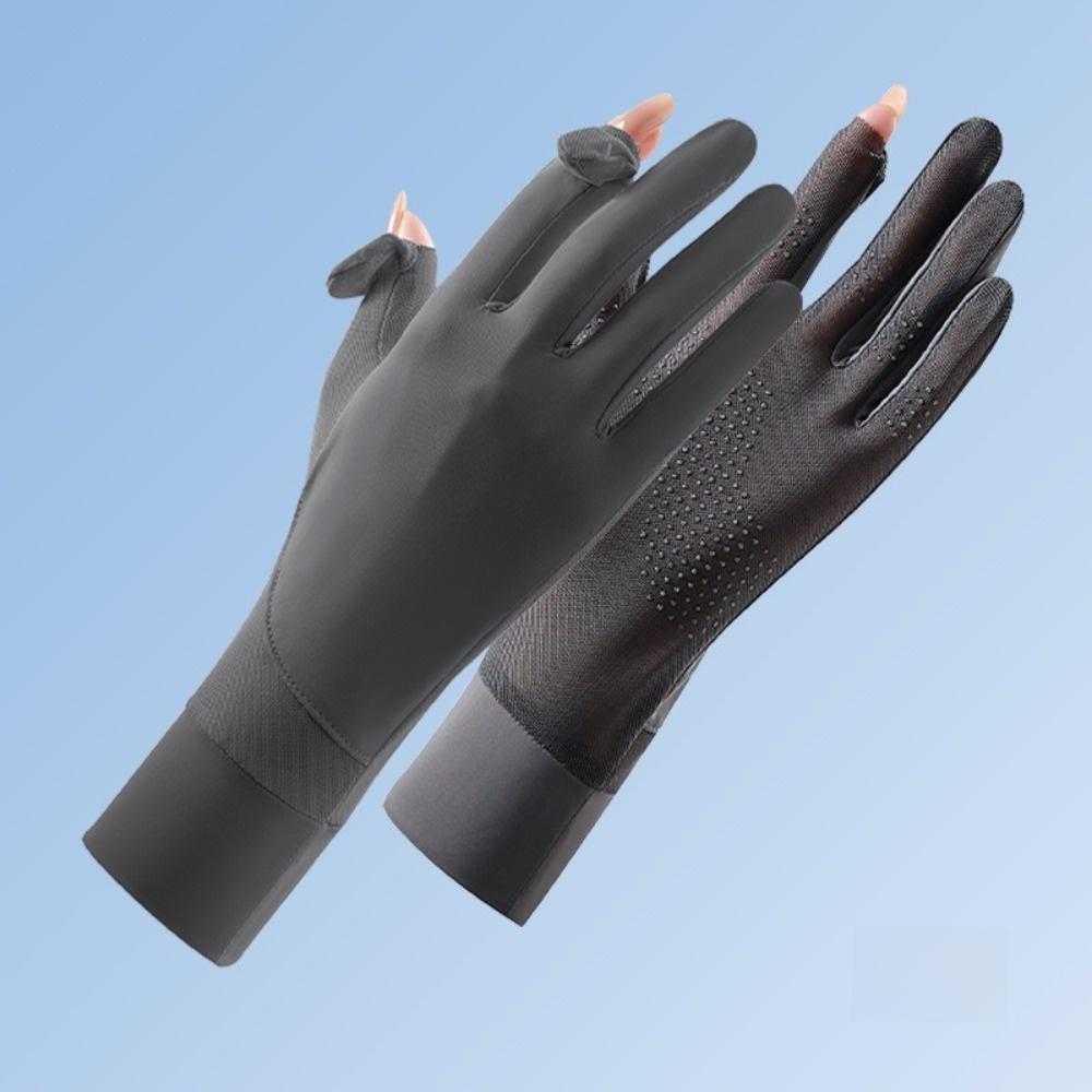 Ice Feeling Cycling Gloves Thin Fullfinger Touchscreen Gloves Summer Driving Gloves