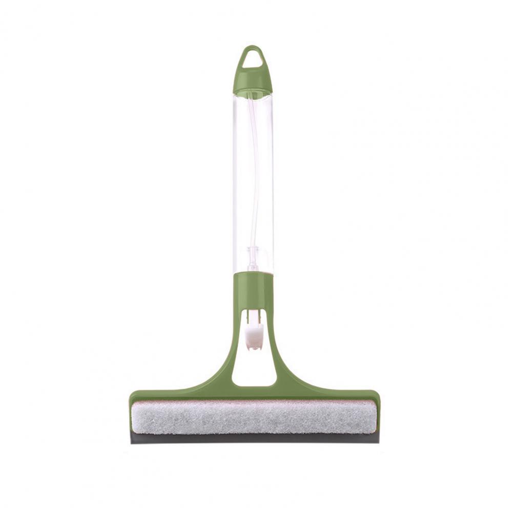 Glass Wiper with Built-in Spray Bottle Ergonomic Design Traceless Cleaning Spray Wiper Multi-Purpose 3-in-1 Tool