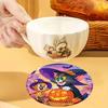 8 Pieces/set Disney Mickey and Minnie Series Diamond Painted Coasters DIY Diamond Art Coasters 5D Full Diamond Diamond Coasters