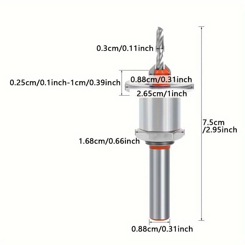 1pc High-Speed Steel Woodworking Drill Bit Set - 3mm Shank, Smooth Cuts, Includes Versatile Sizes & Precision Trimmers, Woodworking Tools