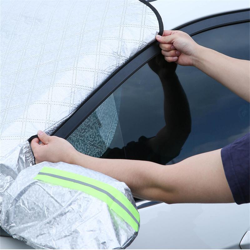Magnetische Schneeabdeckung für die Windschutzscheibe des Autos, Frostschutz, Schneeblock, Winter-Frontscheibenabdeckung, Sonnenschutz, Eisschild, Staub, UV-Schutz, Autokleidung