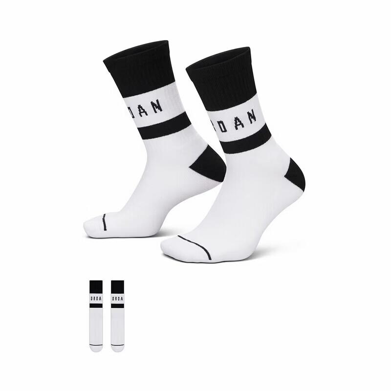 Jordan Men s Quick-Dry Crew Training Socks IF3509-100 L
