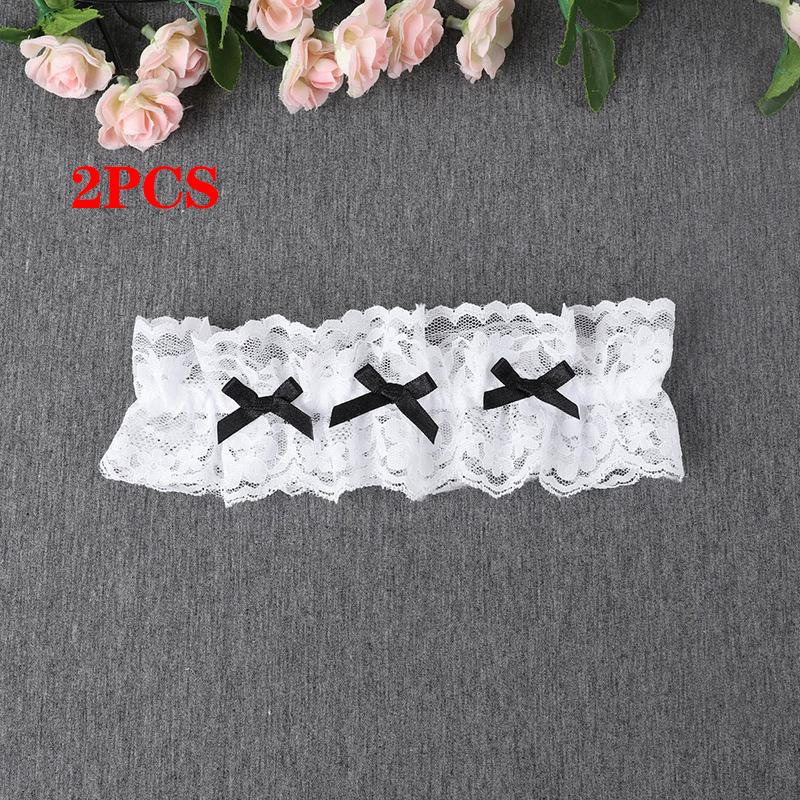 Women Bow Leg Ring Sexy Lingerie Lace Garter Belt Bowknot Leg Loop Wedding Garters Bridal Cosplay Fashion Stocking Thigh Ring