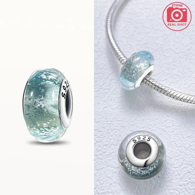 Coppereffervescence Murano Glass Original Colored Beads Fit Original Charm Bracelet Fine Jewelry Diy Giftsfor Women
