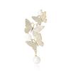 Light Luxury Micro-Inlaid Copper Zircon Butterfly Brooch Temperament Versatile Women'S Suit Dress Corsage Jewelry Pin
