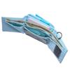 Champion Tri-Fold Brieftasche für Damen und Herren, Leichte Kompakte Nylon-Geldbörse mit Nackenband, Mini-Portemonnaie mit Münzfach, Himmelblau