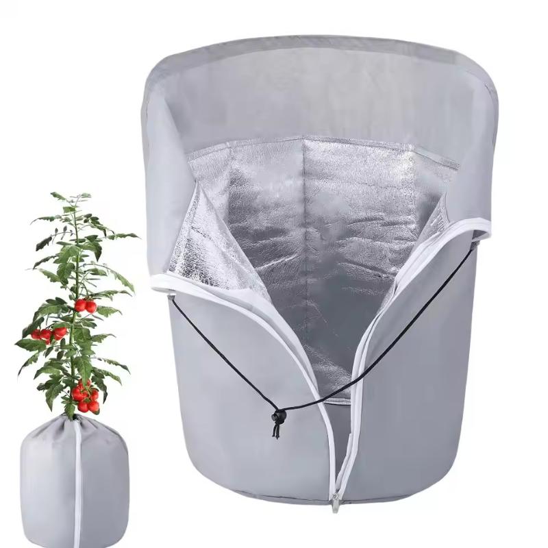 Zimowy Pokrowiec na Rośliny Worki Ochronne przed Mrozem Zewnętrzny Ogród Krzewy Drzewa Rośliny w Doniczkach Ochrona Tkanina Oxford Przeciwmrozowy Ciepły Pokrowiec