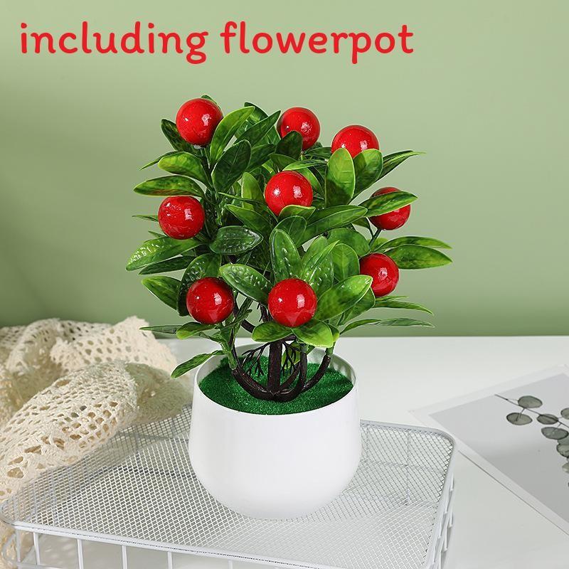 Artificial Plant Decoration With Plastic Craft For Home Office Decor