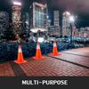 12Pack 18\" Traffic Cones, Safety Road Parking Cones PVC Base, Orange Traffic Cone with Reflective Collars, Hazard Construction Cones for Home Traffic