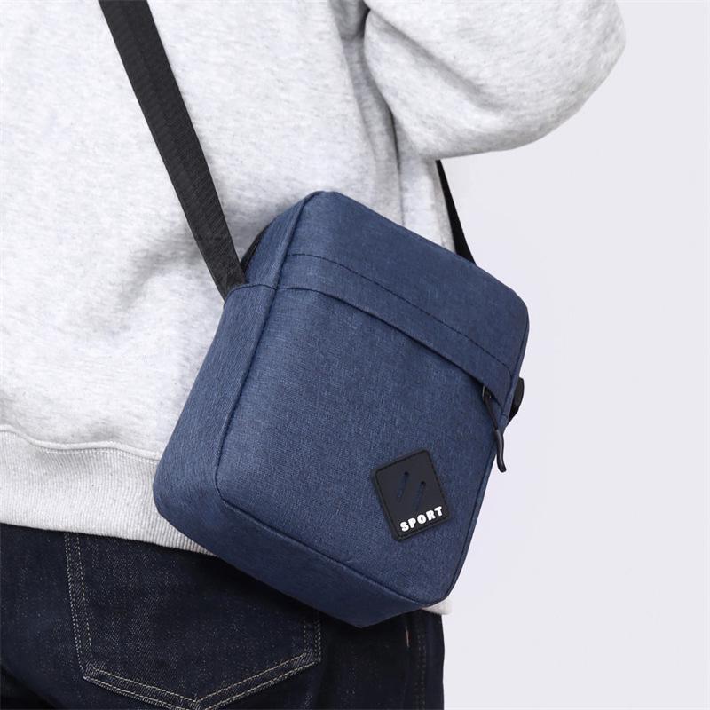 Men's Oxford Cloth Messenger Bag: Lightweight, Stylish, Versatile, for Business and Casual Use