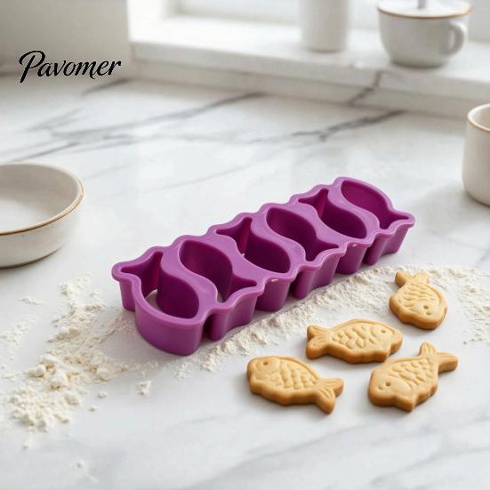 Goldfish Cookie Cutter Mini Cutter, 6/25-Cavity Fish Shaped Baking Mold for Silicone Biscuit Snacks Dough Toast Cheese, Plastic Stamp Kids Party Tools