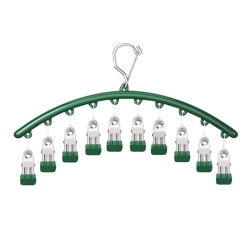 Stainless Steel Windproof Sock Clips & Multi-Functional Drying Hanger