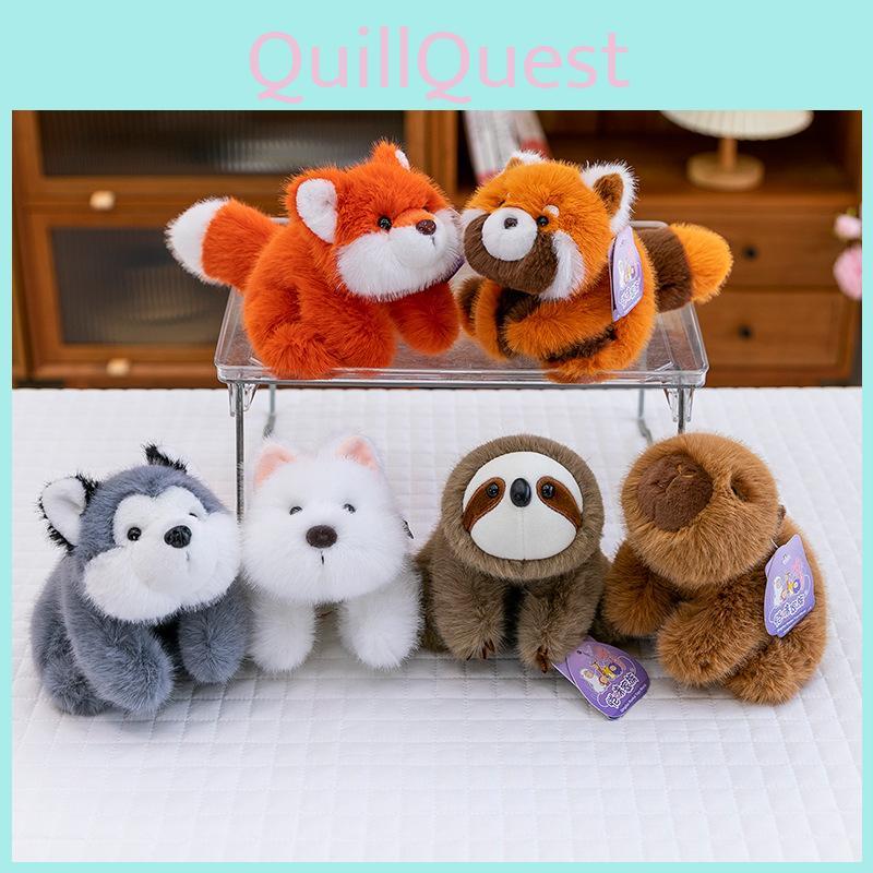 Cow Cute Cartoon Duck Frog Fox Rabbit Crouching Plush Toy For Children Gift