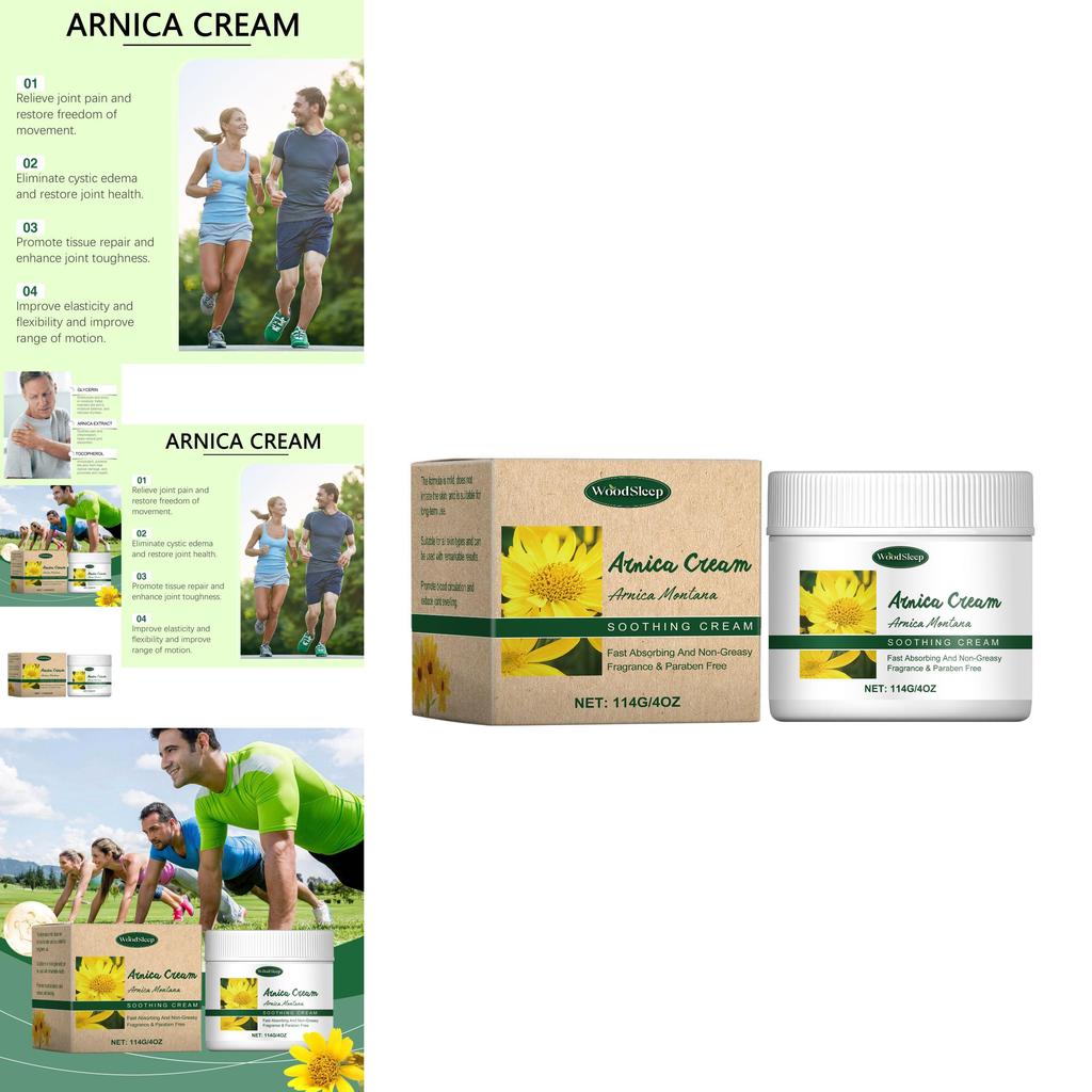 Woodsleep Joint Care Cream Gentle Moisturizing Formula For Knees Wrists And Body