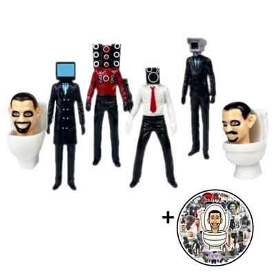 Beyond Boss Skibidy Toilet Figur 6 Arten von Aufklebern, beliebte Spielzeuge in Korea