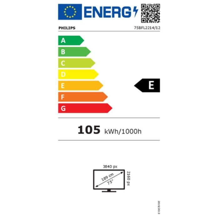 Téléviseur LCD - PHILIPS - 75BFL2214 - 75 Pouces - 4K UHD - Smart TV Android