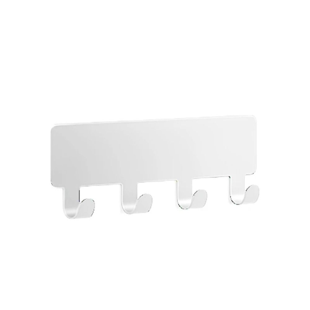 Self Adhesive Key Holder 4 Hooks Storage Hooks NEW Wall Mounted Rack  Home Organization