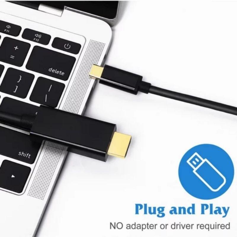 Type C to Interface  Adapters 4K  1.8M Cord Type C to Interface  Converter for Phone Tablet Laptop Projectors Support Mirror Displays