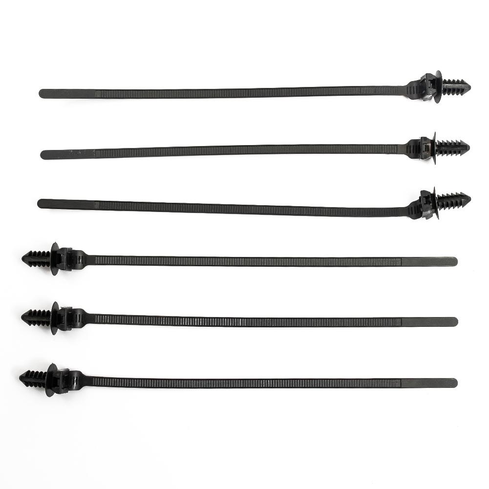 Nylon Cable Ties Wear-resistance Wire Parts Pipe Released Zip Straps 185mm 50pcs Black Car Fastener Bundle Nylon