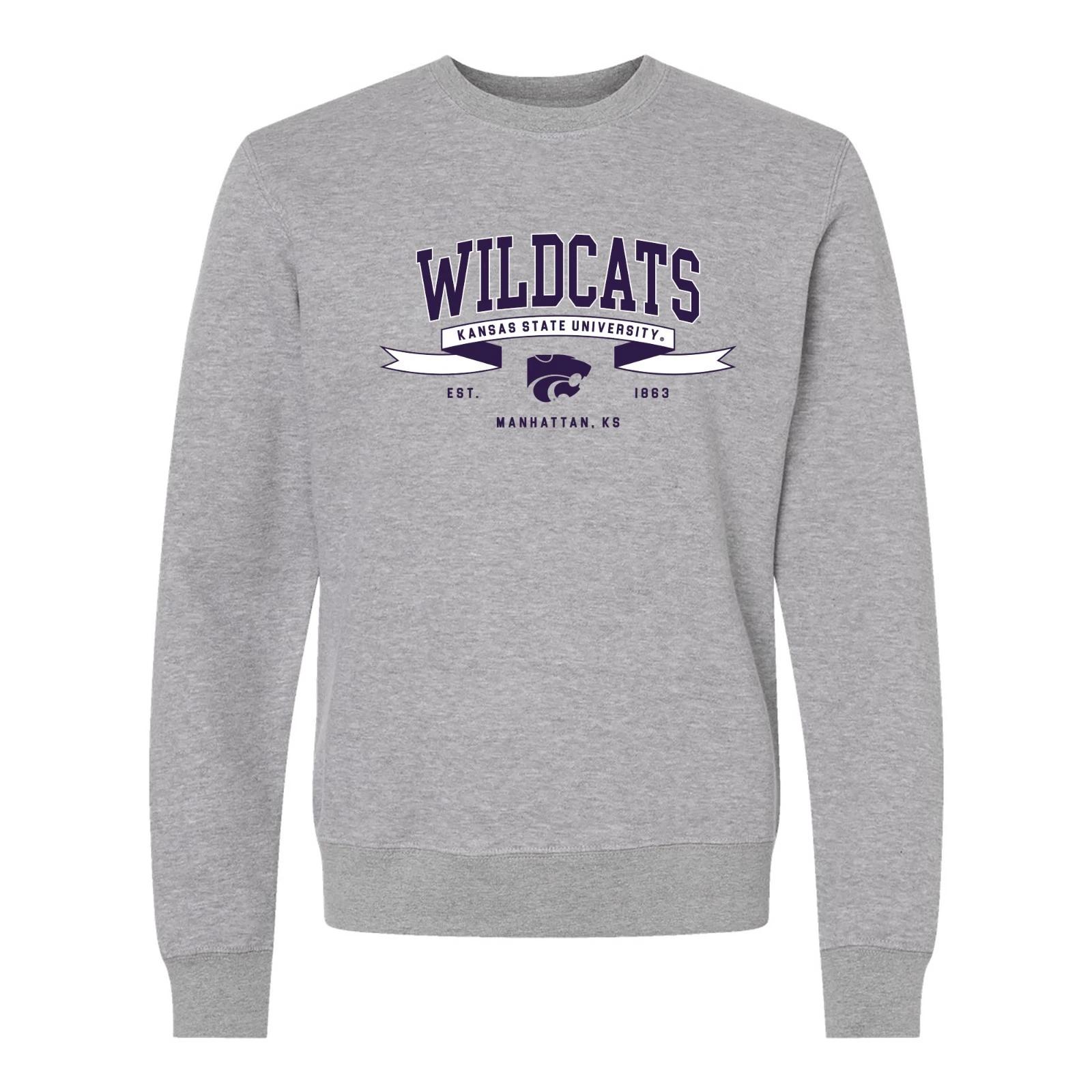 Kansas State Ribbon Flight JA BTB Crewneck - Oxford 2XL