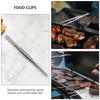 1Pcs Food Tong Stainless Steel Heat Resistant Cooking Tongs for Steak Bread Salad Noodles Serving Kitchen Gadget Bbq Supply