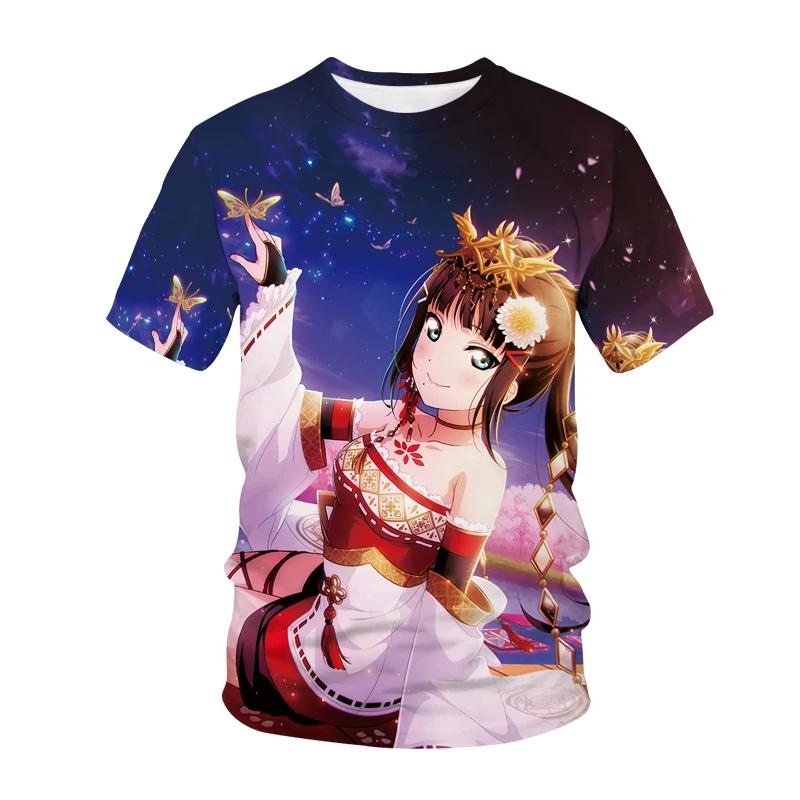 apanese Anime Love Live Tees 3D Print T-shirt Cosplay men Oversized T Shirt Streetwear Tees Harajuku Y2k Women Clothing