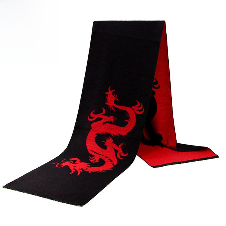Men's Autumn & Winter Plaid Imitation Cashmere Scarf - Warm & Thick Custom Design