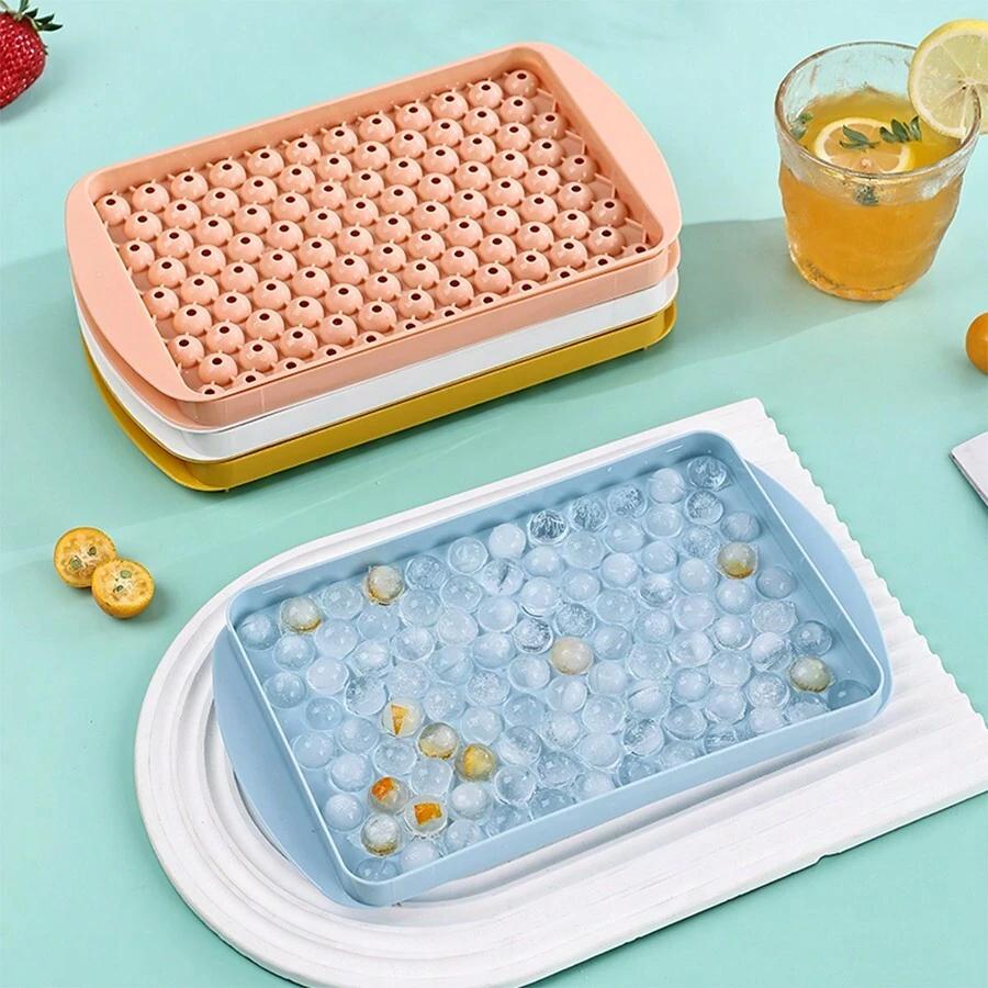 2/3/4PCS 104 Grids 3D Round Ice Cube Tray Frozen Whiskey Ball Popsicle Ice Cube Mold Coffee Juice Ice Ball Maker Kitchen Tools