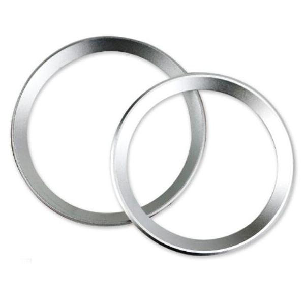 

2 шт. алюминиевое кольцо с логотипом автомобиля, переднее и заднее кольцо с логотипом бренда, круглая хромированная декоративная окантовка для BMW 3 4 серии M3 M4