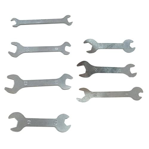 Solxion 7-Piece Thin Hex Wrench Set, Double-Ended, Lightweight, Multi-Function, Repair Tool, Portable, for Light Work and Maintenance, Sizes 5.5-14mm