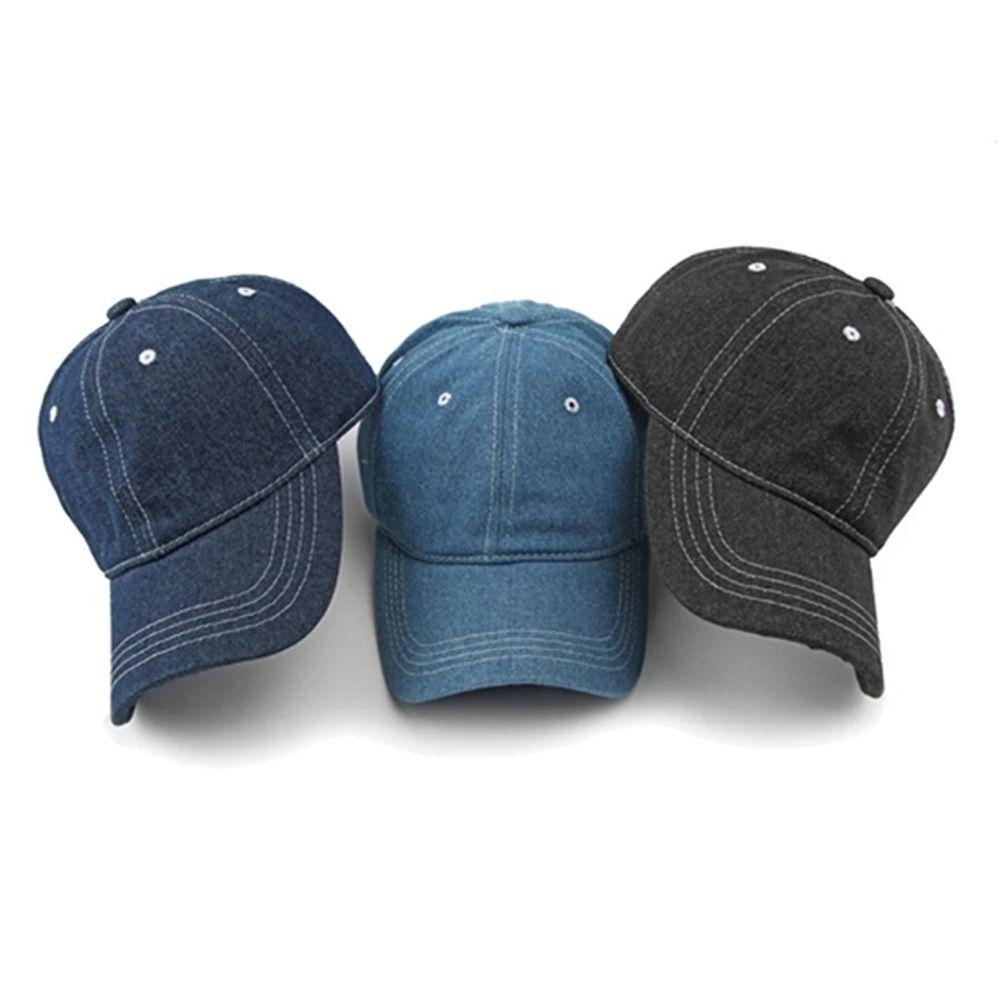 Breathable Baseball Cap Solid Color Trucker Hat Fashion Sun Hat  Outdoor Sports
