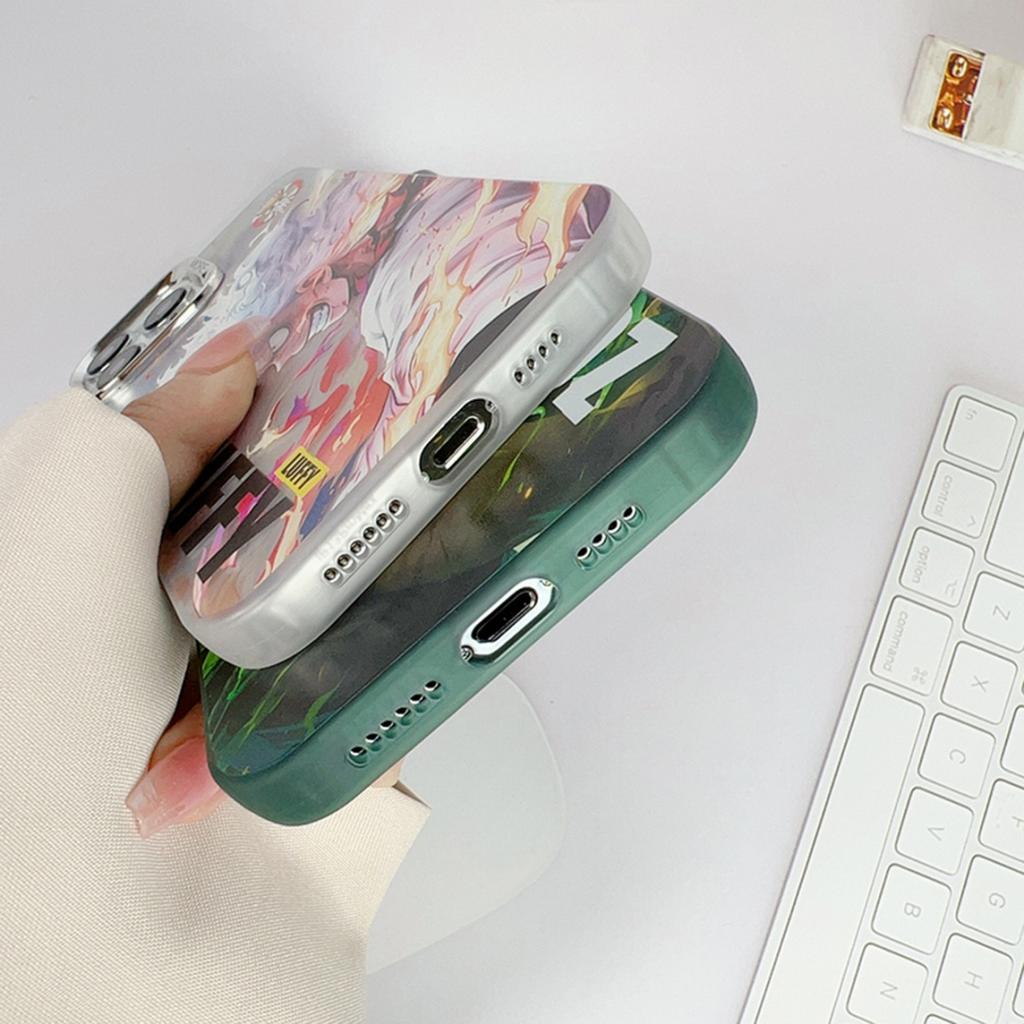 Japan Cartoon Luffy Zoro Sanji Phone Case for iPhone 11 12 13 14 15 16 17 Pro Max Plus Air X XS XR Cool boy shockproof Cover