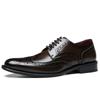 2025 Spring New Men's Leather Shoes Men's Leather Gentleman Brock Engraved Men's Leather Shoes Business Dress Shoes Wedding Shoes