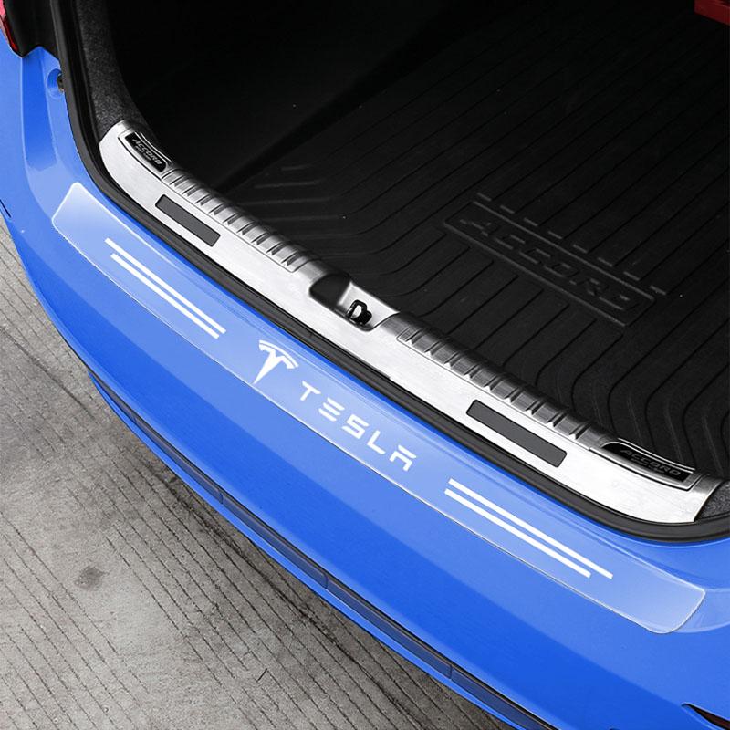 1 st Transparent Skyddsklistermärke för Bilbagagelucka Biltillbehör För Tesla Model 3 Model X S 2016-2023 Model Y Dekaler TM3 TMX