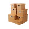 Grande boîte de rangement en papier Kraft et carton pour archives financières, cadeaux, déménagement et emballage