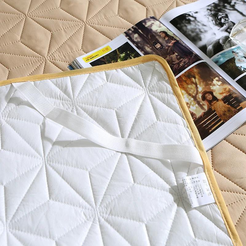 100% Waterproof Bedspread On The Bed King Size Bed Cover Quilted Mattress Pad Washable Mattress Protector For Pet Dog Bed Linen