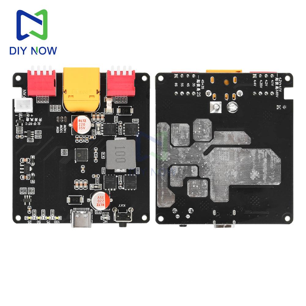 140W Two-Way Fast Charging Module Buck-boost 2-6S Lithium Battery Charging Board IP2366 with Automatic Temperature Control
