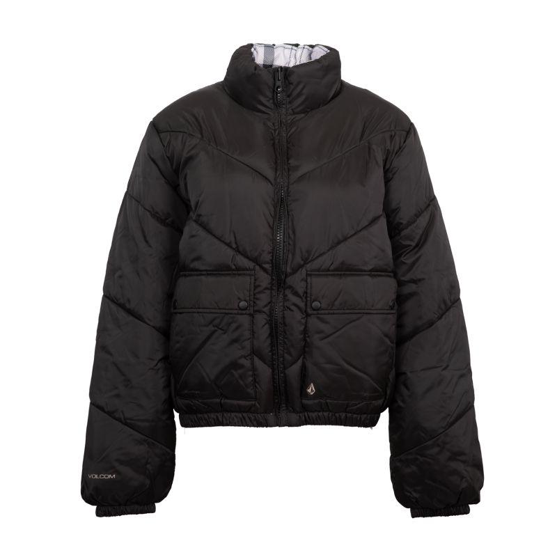

Женская двусторонняя куртка-пуховик VOLCOM с клетчатой ​​подкладкой S чёрный