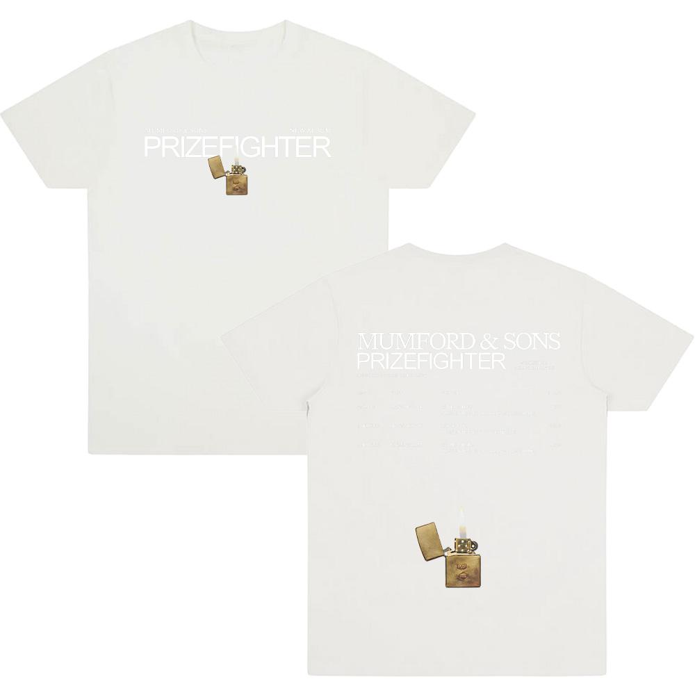 

Mumford & Sons Record Store Tour 2026 T Shirts Rock Band Prizefighter Album New T-shirts Summer Cotton Men Women Streetwear Tees XL білий