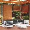 VidaXL Solid Pine Wood Garden Lounge Set 7 pcs with Cushions Patio Furniture Outdoor Furniture Garden Furniture 3097302