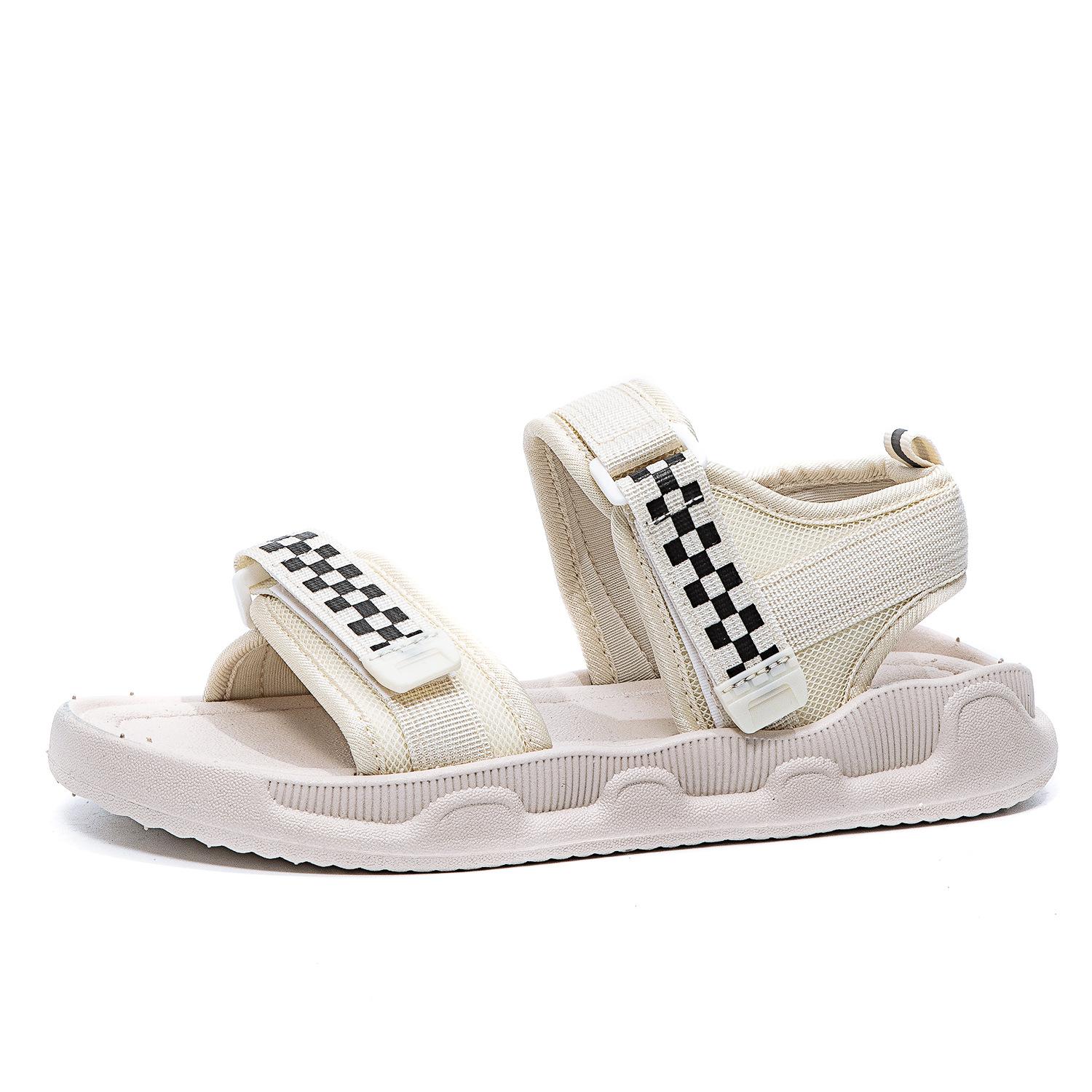 

Сандалии женские уличные удобные плоские туфли универсальные на липучке пляжные туфли весна и лето новая корейская версия мягкая подошва 33/34